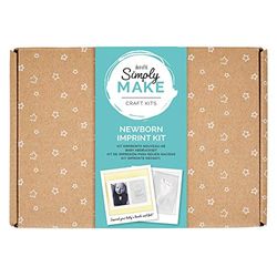 Simply Make Docrafts CREA tu Propio Kit de moldes para pies y Manos de bebés recién Nacidos, Madera, Multicolor, talla única