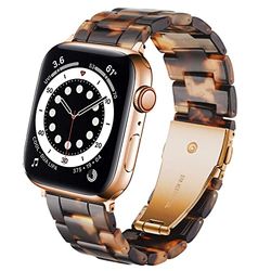 DEALELE Band Compatibel met iWatch 42mm 44mm 45mm 49mm, Kleurrijke Resin Hars Vervanging Horlogebandje voor Apple Watch Series 8/7 / 6/5 / 4/3 / SE/Ultra Women Men, Karetvogel