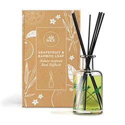 Air Wick Air Freshener Premium Reed Diffuser, Grapefruit & Bamboo Leaf, Pack 1 x 44ml, Lasts up to 12 weeks, Room Diffuser