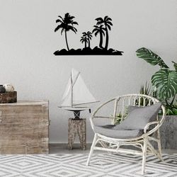 Hanah Home Accessoire mural décoratif élégant en métal noir, 70 x 42 cm | 100% métal, épaisseur 1,5 mm | Montage mural facile, parfait pour la décoration moderne