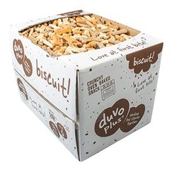 duvoplus, Biscotto! Snack ossa 10kg, deliziosi biscotti al forno Pipe croccanti con un riempimento gustoso, ideale come spuntino o ricompensa per i cani