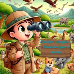 Colorea y explora: Animales por el mundo