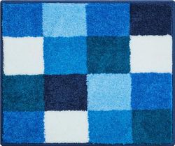 Grund Bath Mat, Ultra Soft and Absorbent, Anti Slip, 5 Years Warranty, BONA, Small Mat 50x60 cm, Blue