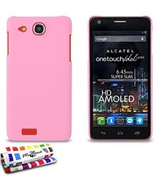 MUZZANO beschermhoes voor Alcatel One Touch Idol Ultra, Le"Pearls", roze