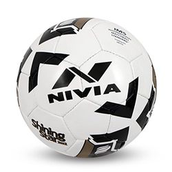 Nivia - 293, Balón de fútbol Shining Star-2022, Talla 5 (Blanco) Unisex-Adulto, Multicolor, 5-293