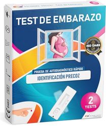 ADESTE TEST DE EMBARAZO TEMPRANO EN SANGRE – Test embarazo sangre casa: Prueba rápida y casera para la detección de la hormona hCG que indica un embarazo en curso. Paquete de 2 tests
