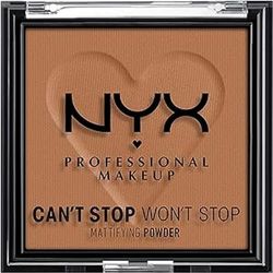NYX Professional Makeup Poudre Matifiante Can't Stop Won't Stop Mattfying Powder, Fini Mat, Mocha