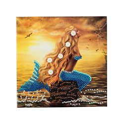 Crystal Art Mermaid Dreams Crystal Art Kaartenset 18 x 18 cm