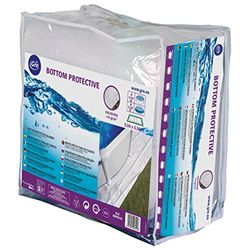 Gre MPR250 - Tappeto di protezioneper piscina rotonda di 240 cm di diametro, colore bianco