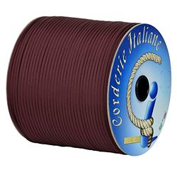 Paracord 550 Type III Basic, bordeaux 4 mm - 50 mt, 7 trådar, 100% Tillverkad i Italien 006078791 Corderie Italiane