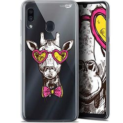 Caseink Fodral för Samsung Galaxy A30 (6.4) Gel HD [ ny kollektion - mjuk - stötskyddad - tryckt i Frankrike] hipster giraff