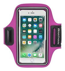 Nathan ns4947 stridesport Smart Phone Arm Carrier, Unisex, NS4947, Very Berry