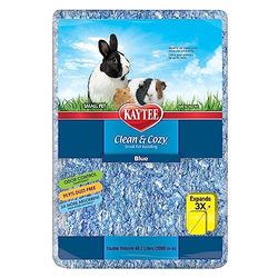 Kaytee Superpet | Clean & Cozy para Animales pequeños/Roedor/Cama para hámster | Azul | 99,9% Libre de Suciedad| Control de olores | 49,2 litros