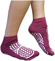 AIDAPT Chaussettes Antidérapantes Double Face Taille 36-40 Violet