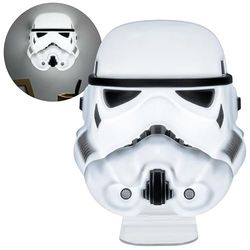 Paladone Maschera di Star Wars Stormtrooper, prodotto con licenza ufficiale Disney Star Wars, luce novità, alimentazione USB e a batteria, lampada da scrivania, lampada da parete, regalo