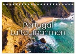 Portugal Luftaufnahmen (Tischkalender 2025 DIN A5 quer), CALVENDO Monatskalender: Madeira, Porto, Lissabon und mehr.