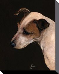 Jane Booth Canvas Prints Studio Jack Russell, Poliestere, Multicolore, 40 x 50 cm
