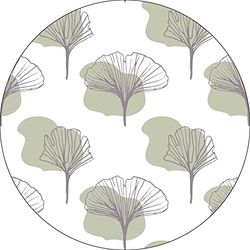 Bonateks, Tappetino per mouse rotondo con stampa digitale, base antiscivolo, per ufficio e casa, diametro: 22 cm