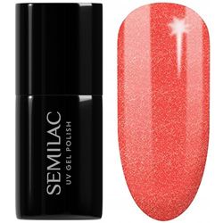 SEMILAC Gel Nail Polish 392 Red HeartBreaker - Full Coverage Gel Polish - Soak Off Easy To Use LED/UV Nail Lamp - Long Lasting Manicure and Pedicure up to 3 weeks