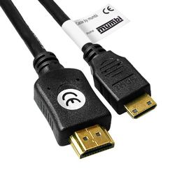mumbi Mini HDMI-kabel (Mini HDMI C stekker naar HDMI A stekker, upscaler 1080p, 1,5m)