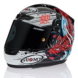 Suomy First Gun Casco da Ciclismo, Skate, Skateboard, Regolabile, Uomo e Donna, Sistema di Sicurezza “Smart Strap”, Certificato CE, Red M 54-58CM