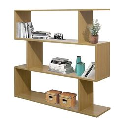 Brigros WeHome regał ścienny, 3 półki, zajmujący mało miejsca regał nowoczesny design 110 x 97 x 25 cm, rama z drewna melaminowego o grubości 15 mm brak tylnej płyty (Rovere)