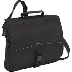 Targus Maletín básico para mensajero y bolsa diseñada para portátil de 15,6", color negro (TCM004US)