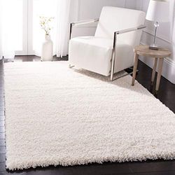 Safavieh Fontana Shag Collection Tapis à Poils Courts pour Salon, Salle à Manger, Chambre à Coucher Ivoire 201 x 274 cm