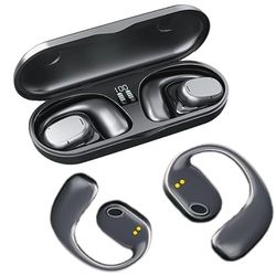PRENDELUZ Black Wireless Bluetooth Earbuds with Ear Hook,6 Hours Playtime