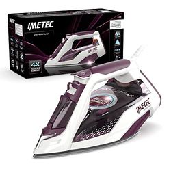 Imetec ZeroCalc Z3 3900 Stoomstrijkijzer, anti-kalktechnologie, Intellivapor-technologie, unieke temperatuur voor alle textiel, keramische strijkzool, 2400 watt, stoomstoot 170 g