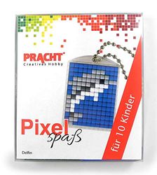Pixel P90058-06501 - Kit de manualidades para 10 niños con 10 medallones para píxeles, fácil montaje sin necesidad de planchar ni pegar, ideal para cumpleaños infantiles, tardes de manualidades, escuelas y guarderías