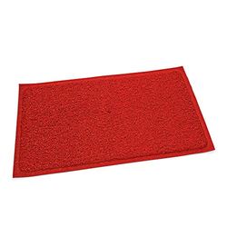 WAS 9984 151 Paillasson en PVC sans impression Rouge 150 cm x 120 cm