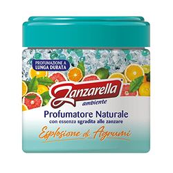 Zanzarella, Profumatore per Ambienti Antizanzare in Perle ESPLOSIONE DI AGRUMI, Repellente Naturale per Zanzare, Attivo Fino a 60 Giorni, Pacco da 6x170 gr (Il pacchetto può variare)