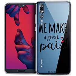 Caseink Fodral för Huawei P20 Pro (6.1) fodral [kristall gel HD mönster kollektion kärlek alla hjärtans dag design We Make Great Pair - mjuk - ultratunn - tryckt i Frankrike]