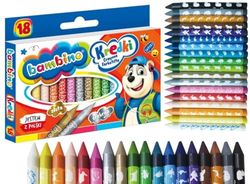 Kredki Bambino swiecowe 18 kolorów