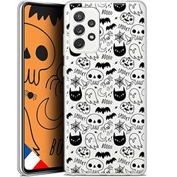 Caseink fodral för Samsung Galaxy A72 4G/5G (6.7) [HD gel tryckt i Frankrike Halloween kollektion Spooky design - mjuk - ultratunn]