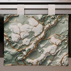 PETTI Artigiani Italiani - Modernt kök med Salvia-marmoreffekt, ugnsskydd för kök 40 x 50 cm, 100% tillverkad i Italien