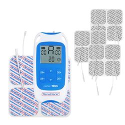 TensCare Perfect TENS - Dispositivo TENS con 16 electrodos para alivio del dolor, programas clínicamente probados para dolor de espalda, artritis, dolor crónico, 2 canales