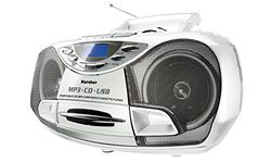 Karcher RR 510 (N)-W Draagbare cd-radio (CD-speler met cassette, FM-radio, boombox, kleine kindercd-speler, MP3-speler, USB, stereo-installatie, compact systeem, batterij/netvoeding)