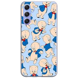 ERT GROUP mobiltelefonfodral för Samsung A54 5G originalt och officiellt licensierat Looney Tunes mönster Porky Pig 001 optimalt anpassad till formen på mobiltelefonen, gedeeltelijk transparant