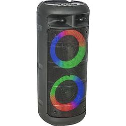 Party Light & Sound - Enceinte Active Portable sur Batterie USB Bluetooth Party ALFA-2600 200W avec Boomers Lumineux