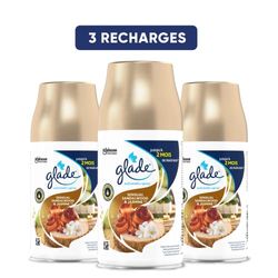 Glade Automatic Spray Recharge - Sensual Sendalwood & Jasmine - Diffuseur Electrique Automatique de Parfum - 3 Recharges