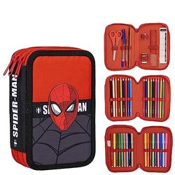 CERDÁ LIFE'S LITTLE MOMENTS Unisex Kid's Spiderman Pencil Case with Accessories, Multicolor, Standard