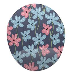 Questo Casa, Alfombrilla de ratón ergonómica con reposamuñecas, impresión Digital, antitendón, Antideslizante, para Oficina y hogar, tamaño: 20 x 23 cm