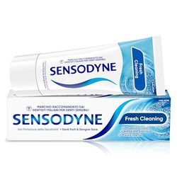 Sensodyne Dentifricio Fresh Cleaning, Denti sensibili, Aiuta a controllare la formazione della placca per Denti Forti & Gengive Sane, Uso Quotidiano, 75ml​