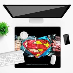 Original and Officially Licensed Desk mat by DC, Pattern Superman 026 Black, Non-Slip, 50x45cm