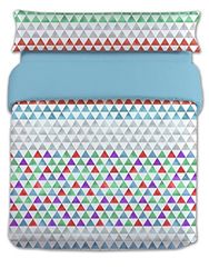 Happy Home Bolonia beddengoed voor 135 cm brede bedden, polyester, blauw, 30,0 x 23,0 x 5 cm