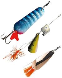 Abu Garcia Favoritos Pack 4 - Set de 3 señuelos premium para la pesca del lucio - Surtido de señuelos fáciles de usar y de gran atracción para la pesca de depredadores de agua dulce, surtidos variados