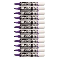 Pentel Maxiflo – Lote de 12 marqeurs, color morado