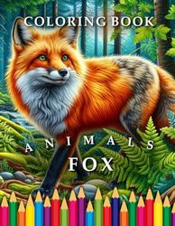 Fox | Coloring Book: For Adults & Children: 14